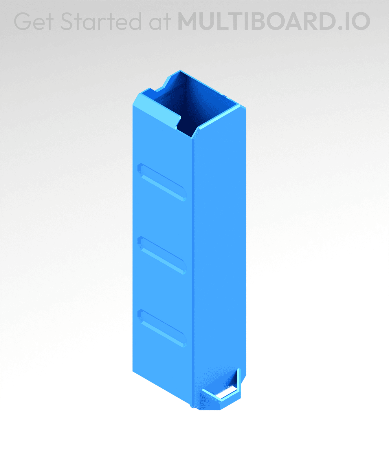 1x4x1 LU - Magnetic - Simple Multibin Drawer 3d model