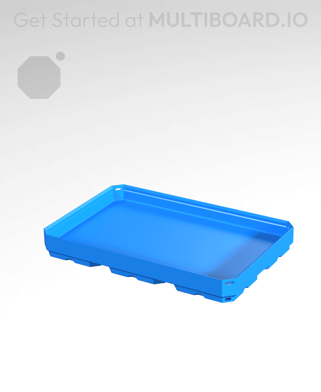 3x2x0.25 CU - Simple Walls - Multibin Shell 3d model