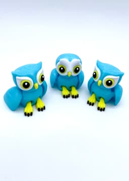 Cutie Hoots! Polymaker Panchroma Celestial Blue, Neon Yellow, Cold White and Black 3d model