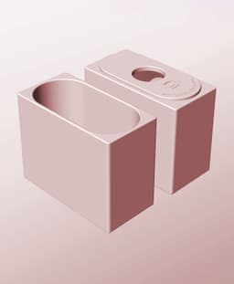 CX68-120-P Stacking pierced component box bin for makers 3d model
