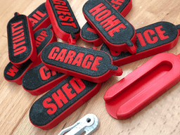 Spring Latch Keychain 3d model
