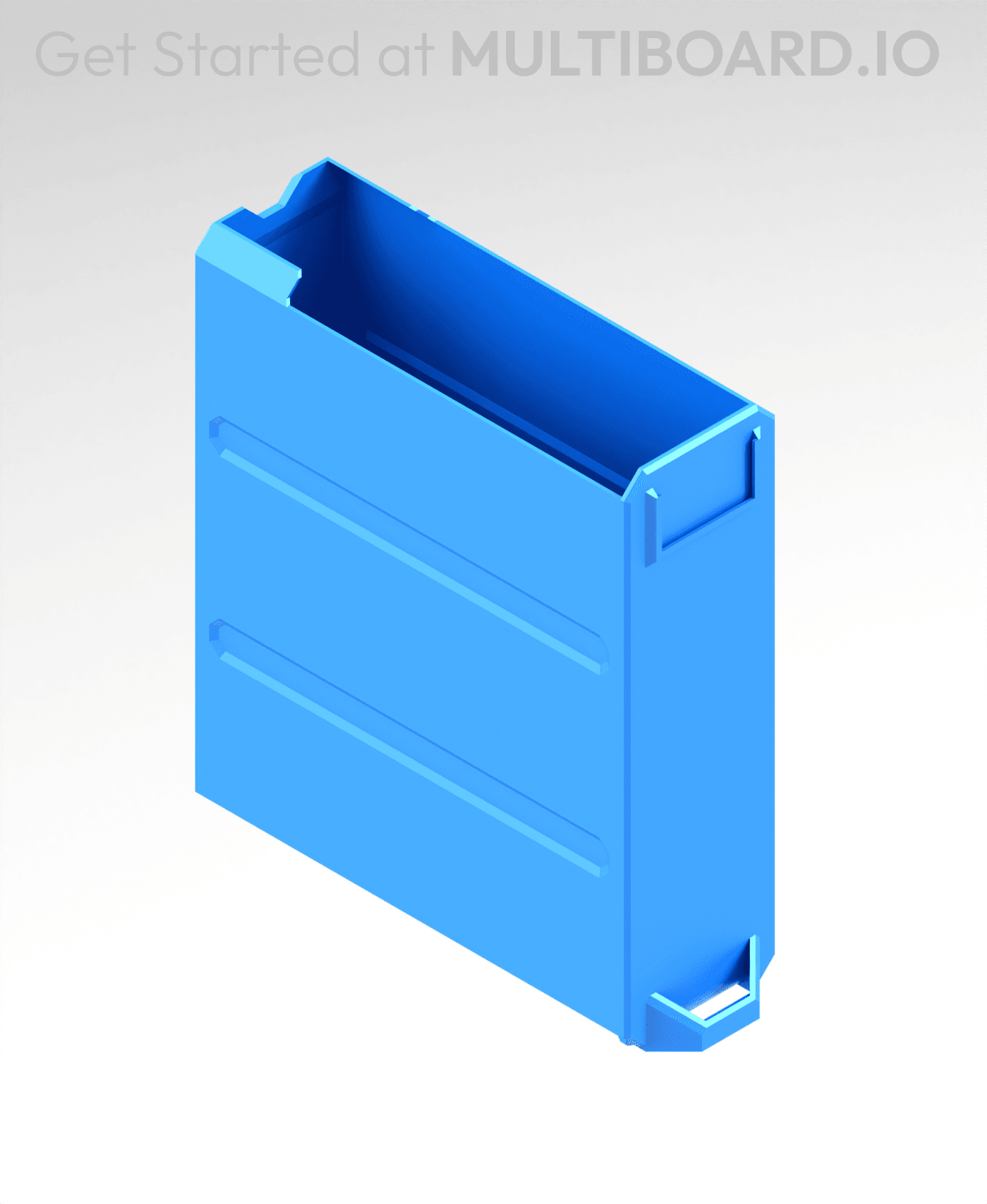 1x3x2.5 LU - Labelled - MultiBin Simple Drawer 3d model