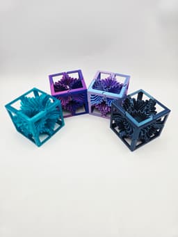 Bare Gear Fidget Spinner Cube 3d model
