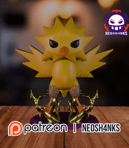 Zapdos Funko style 3d model