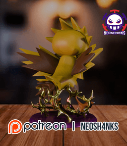 Zapdos Funko style 3d model