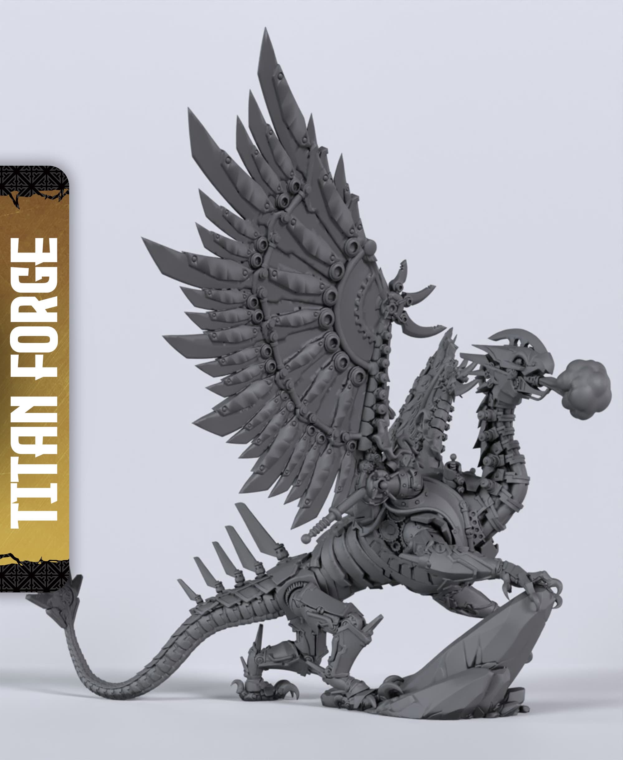 Steam Dragon - With Free Dragon - 5e DnD Inspired for RPG and Wargamers 3d model