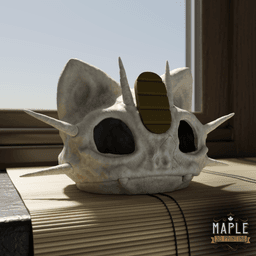Meowth Skull - Solid & Hollow 3d model