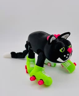Cat Roller Skate Flexi 3d model