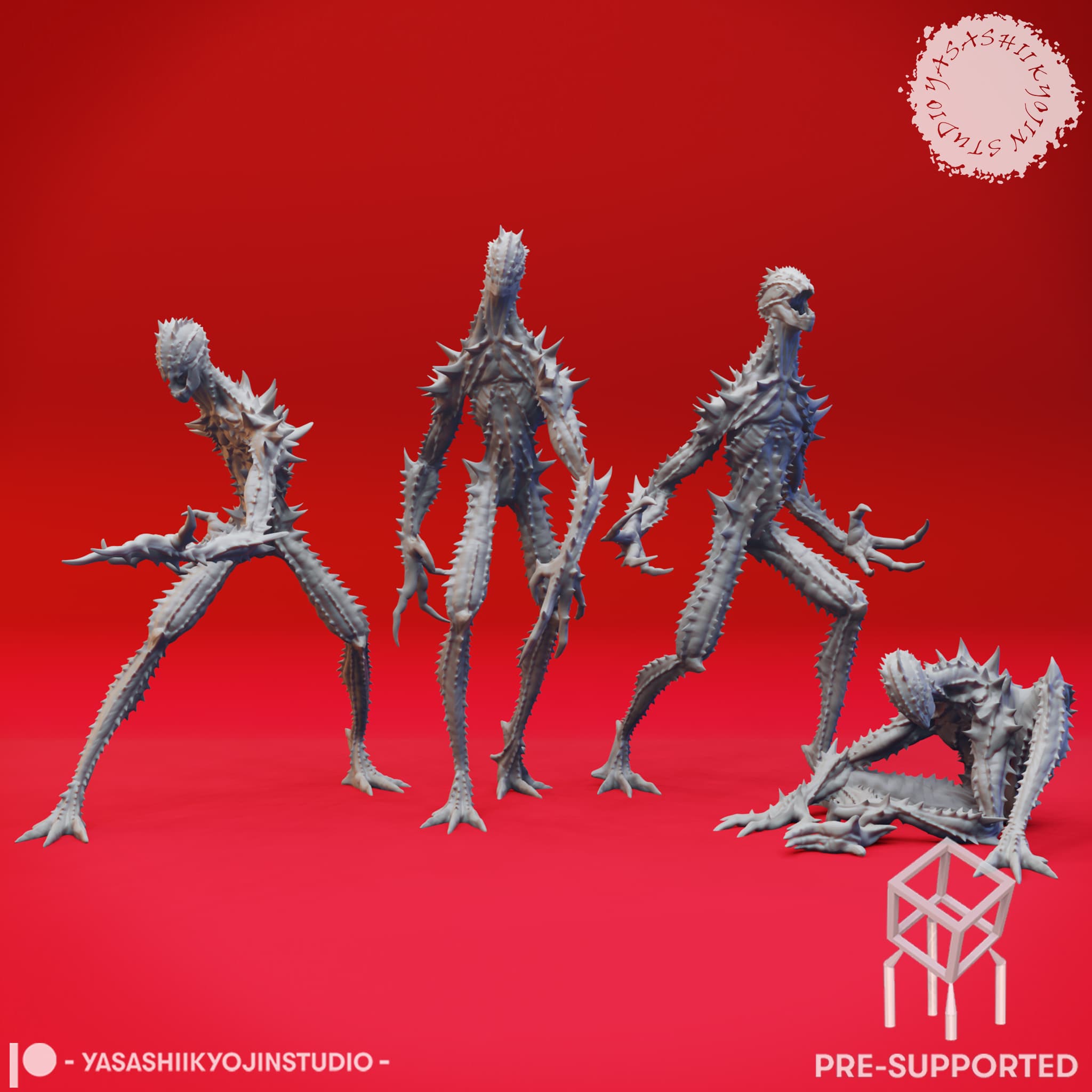 Needle Blights - Tabletop Miniatures (Pre-Supported) 3d model