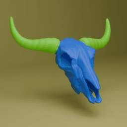 Bull Skull (MysticMesh3D) 3d model