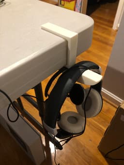 Head-Set holder for Costco folding table 3d model