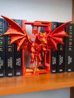 Flying Dragon Adjustable Book Nook 3d model