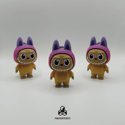 Labubu Clicker Keychain (Face Clicks) 3d model