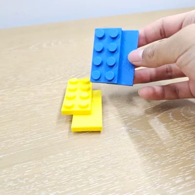 Lego Brick Fidget Sliders - Fun EDC Fidget Toy 3d model