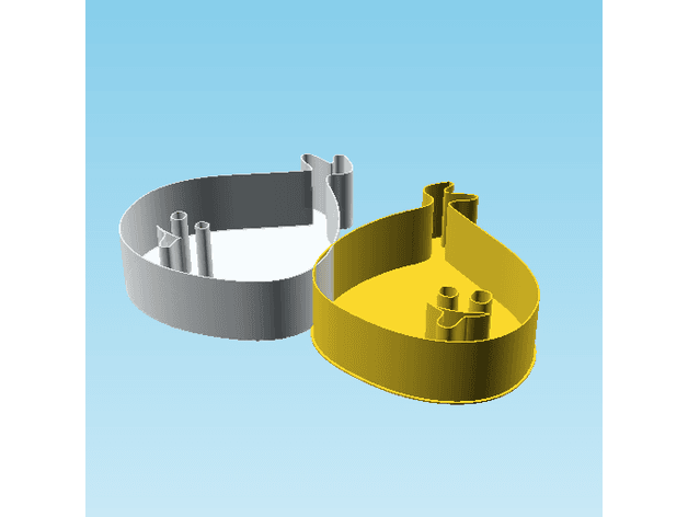 Ghost E, nestable box (v2) 3d model