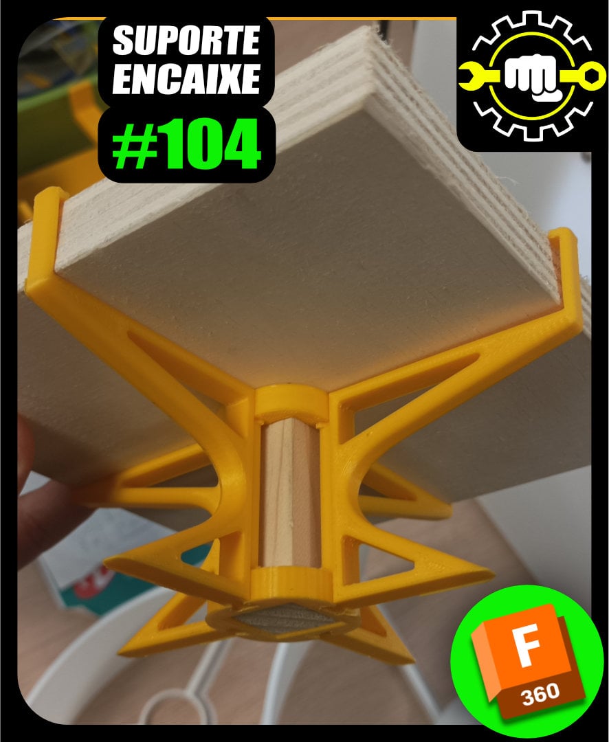 #104 Suporte Encaixe 3d model