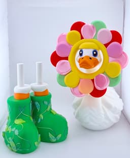 Flat Petal Flower Goose Gear for Porch Goose 3d model