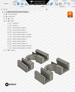 Chopsticks Adapters 3d model