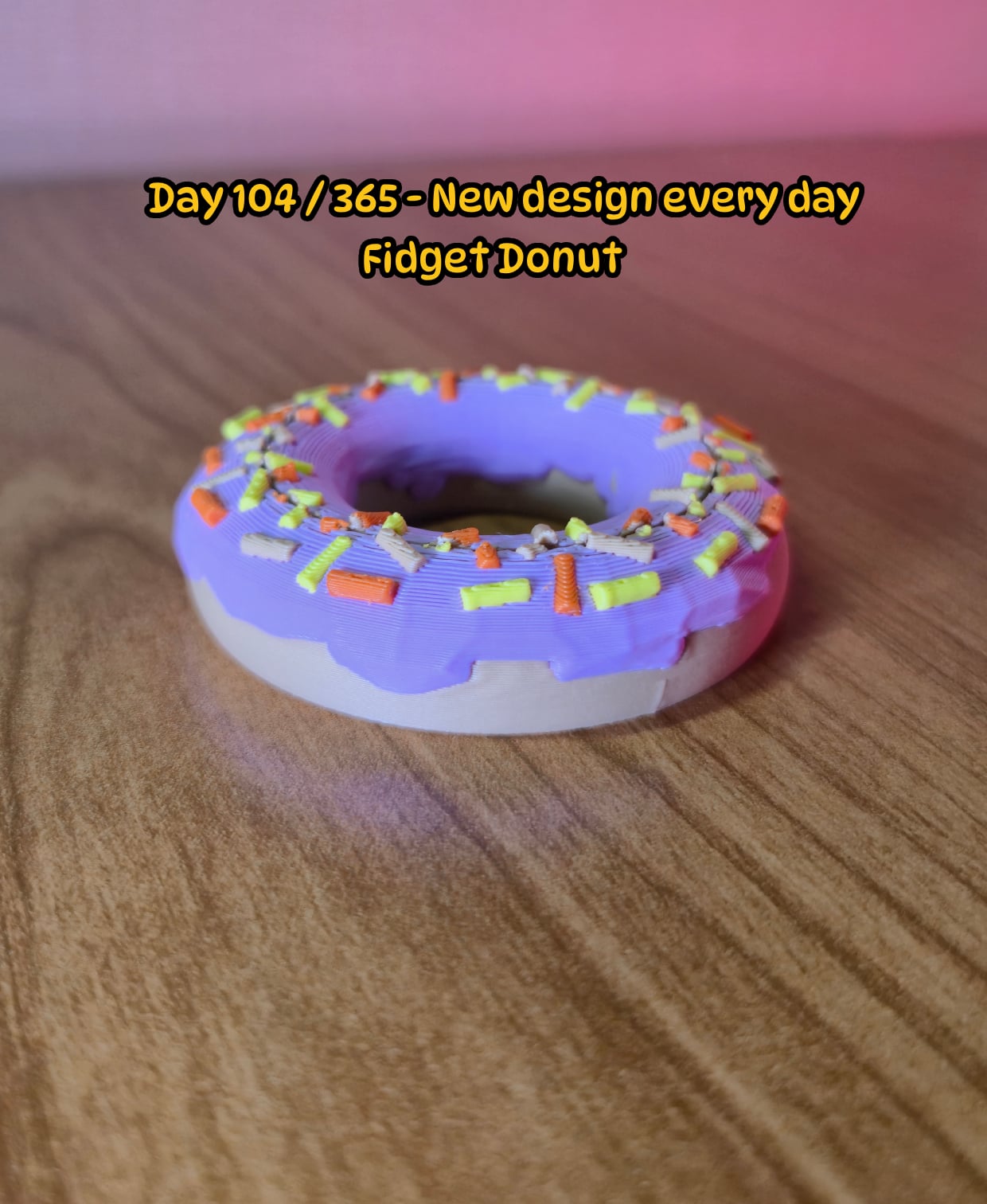 Donut Fidget Ring 3d model