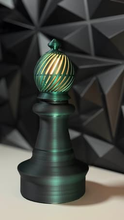 Chess Inspired Lamp - Bishop Edition 3d model