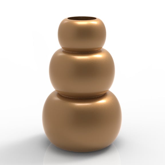STACKED PEBBLE VASE 3d model