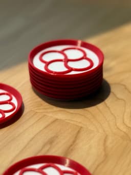 Interwoven Circles Coaster – Sacred Geometry Inspired 3d model