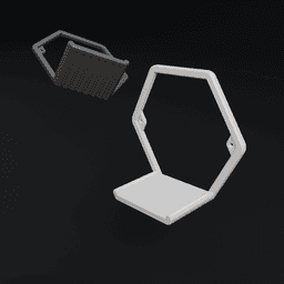 Miniature display wall shelf 3d model