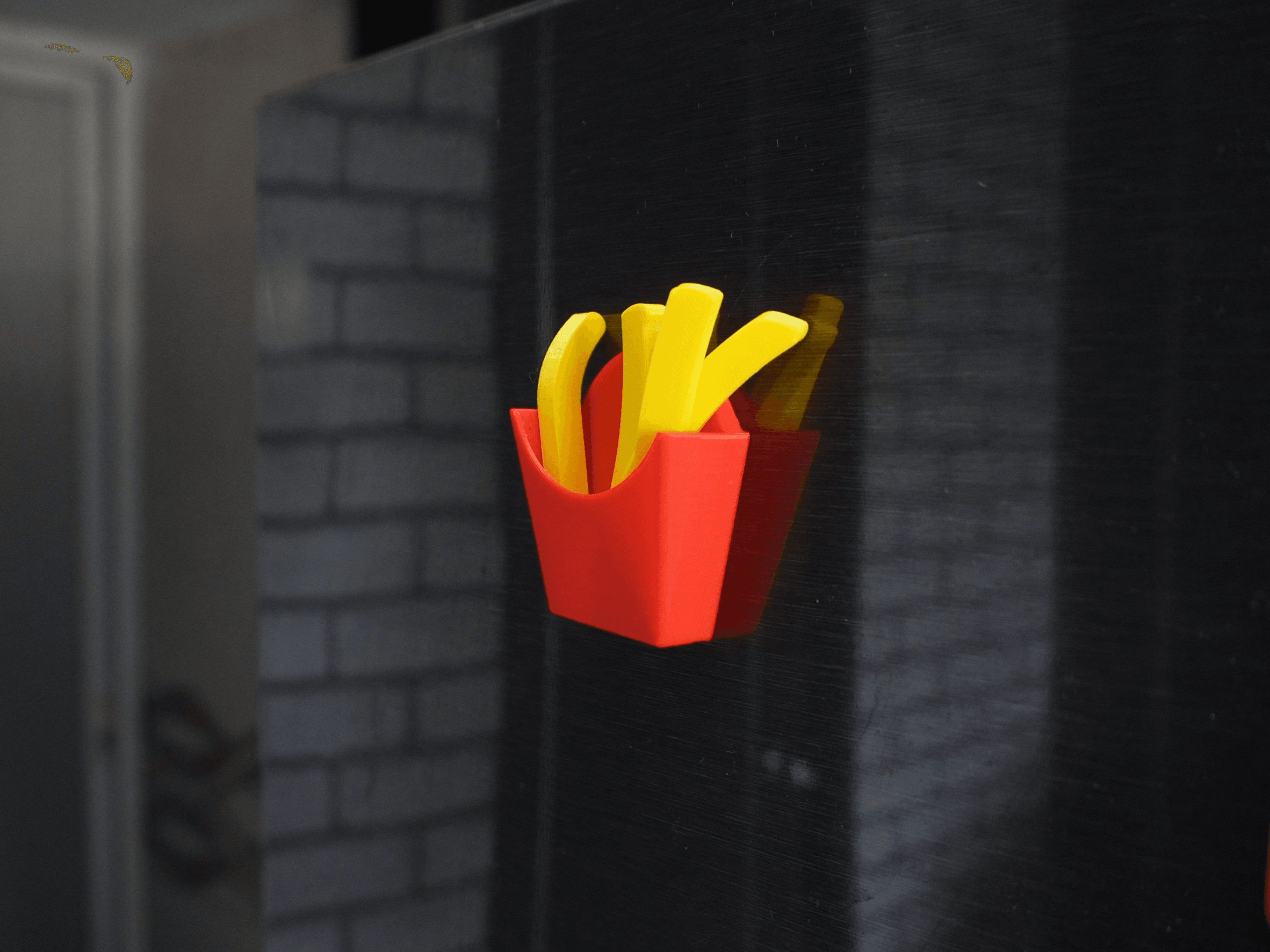 Fries Fridge Magnet 3d model
