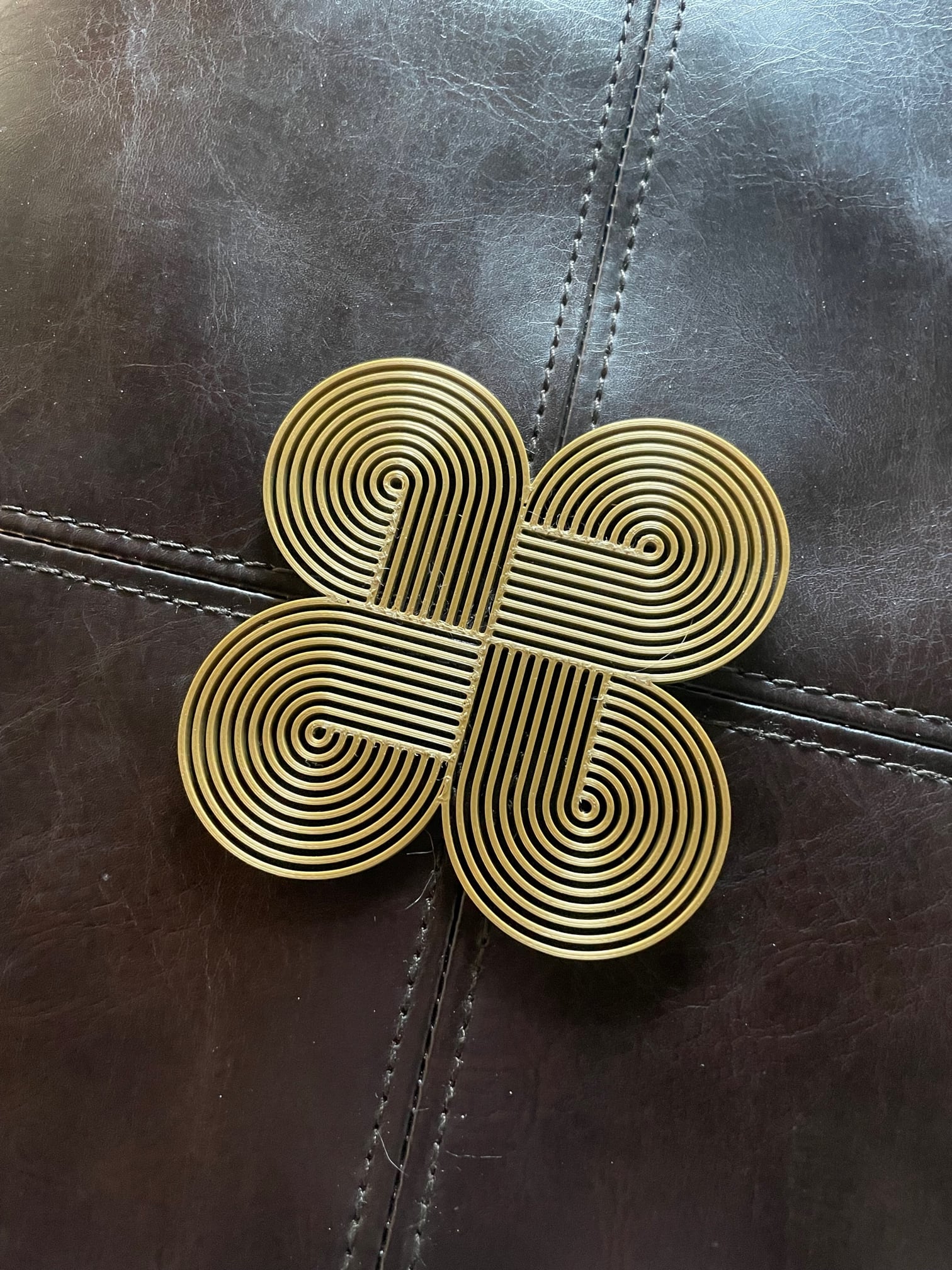 Concentric Circles 3 Retro Coaster 3d model