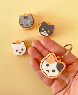 Cat Clicker Keychain Fidget Toy Bundle 3d model