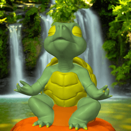 Turtle Meditating 3d model