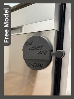 Dishwasher Dial (Clean/Dirty) Magnetic 3d model