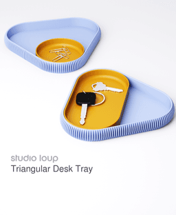 Triangular Desk Tray 3d model
