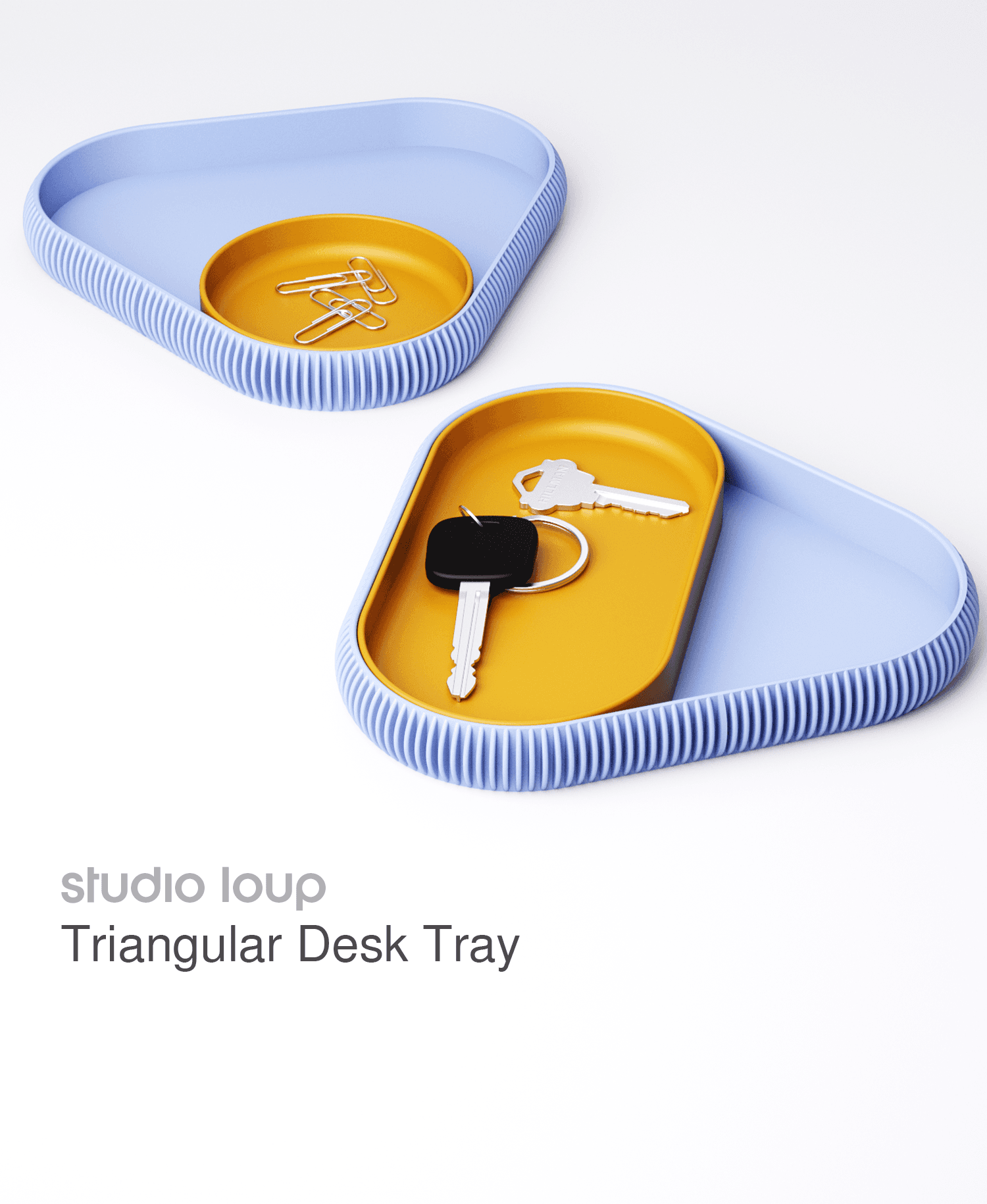 Triangular Desk Tray 3d model
