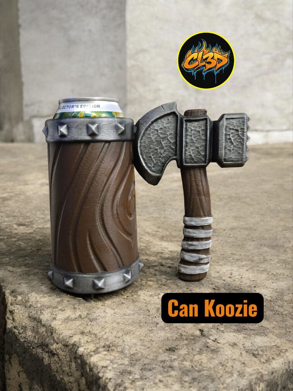 Cleaver Axe Can Koozie 3d model