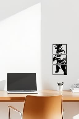 Bear Wall Art, Wall Decor, Home Decor 3d model
