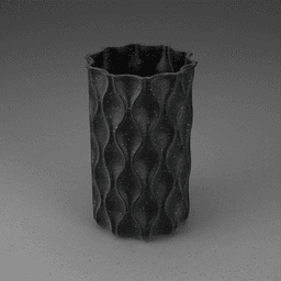 WAVE PATTERN VASE 1 3d model