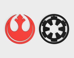 Star Wars Rebel Symbol Bookmark 3d model