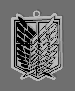 SHINGEKI NO KYOJIN KEYCHAIN COMBO 3d model