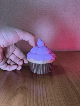 Cupcake Gravity Fidget Toy – Sliding Interlocking Design 3d model