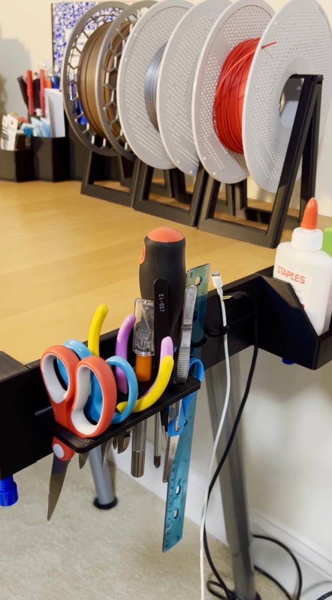 Desk Tool Rack 3d model