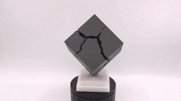 Fractured Cube Desk Sculpture 3d model