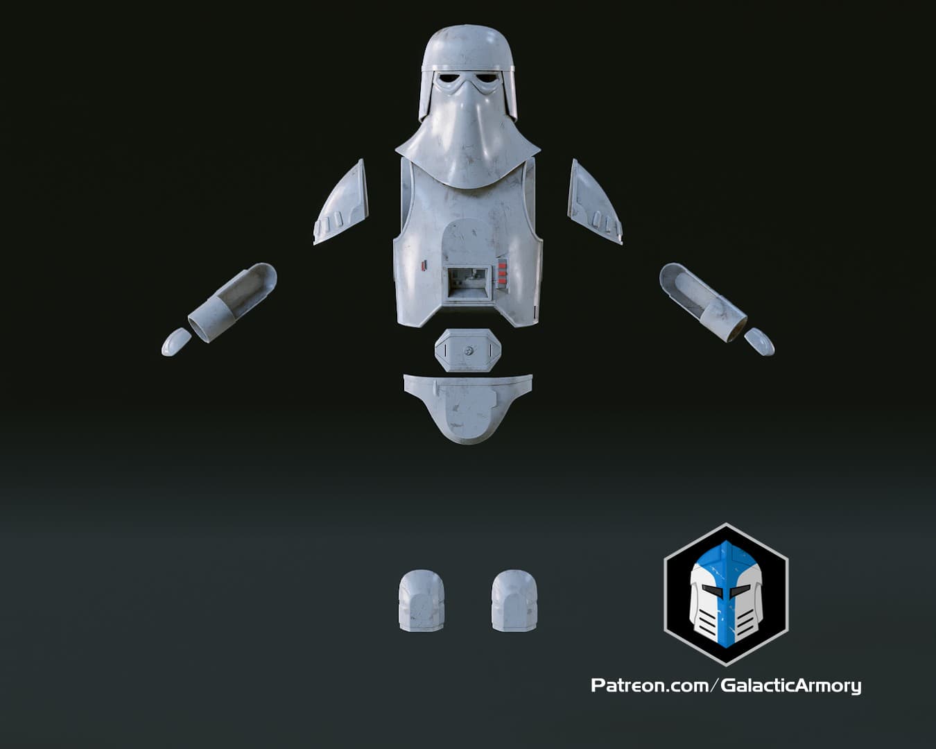 ESB Snowtrooper Helmet & Armor - 3D Print Files 3d model
