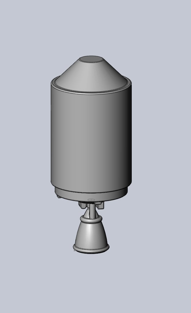 Rocket Labs Electron Rough Printable Model 3d model