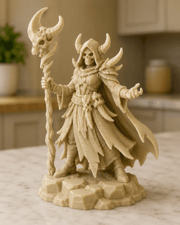 Horned Bone Priestess STL 3d model