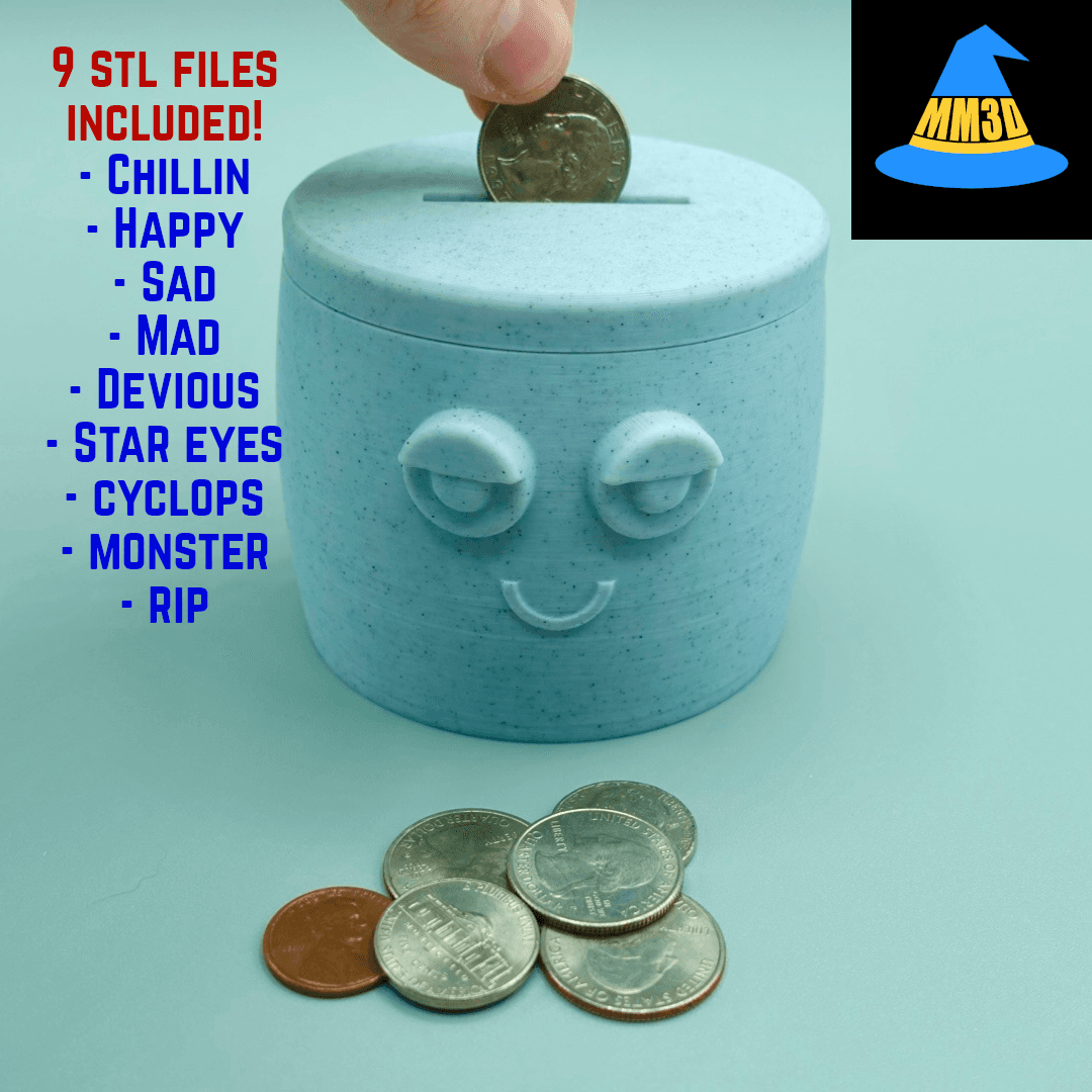Chill Buddy Coin Jar 3d model