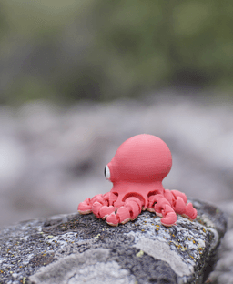 Oceanic Octopus - Articulated Fidget Octopus - Ludo Animal 3d model