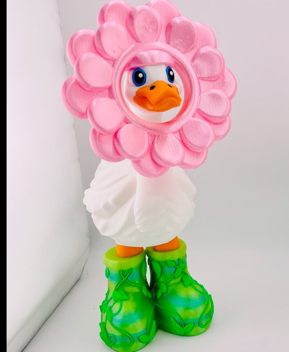 Flat Petal Flower Goose Gear for Porch Goose 3d model