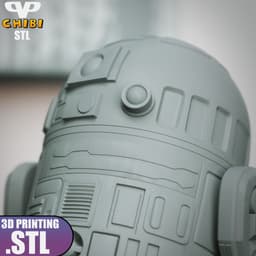 R2D2 Chibi STL for 3D Printing ChibiSTL 3DXM 3d model