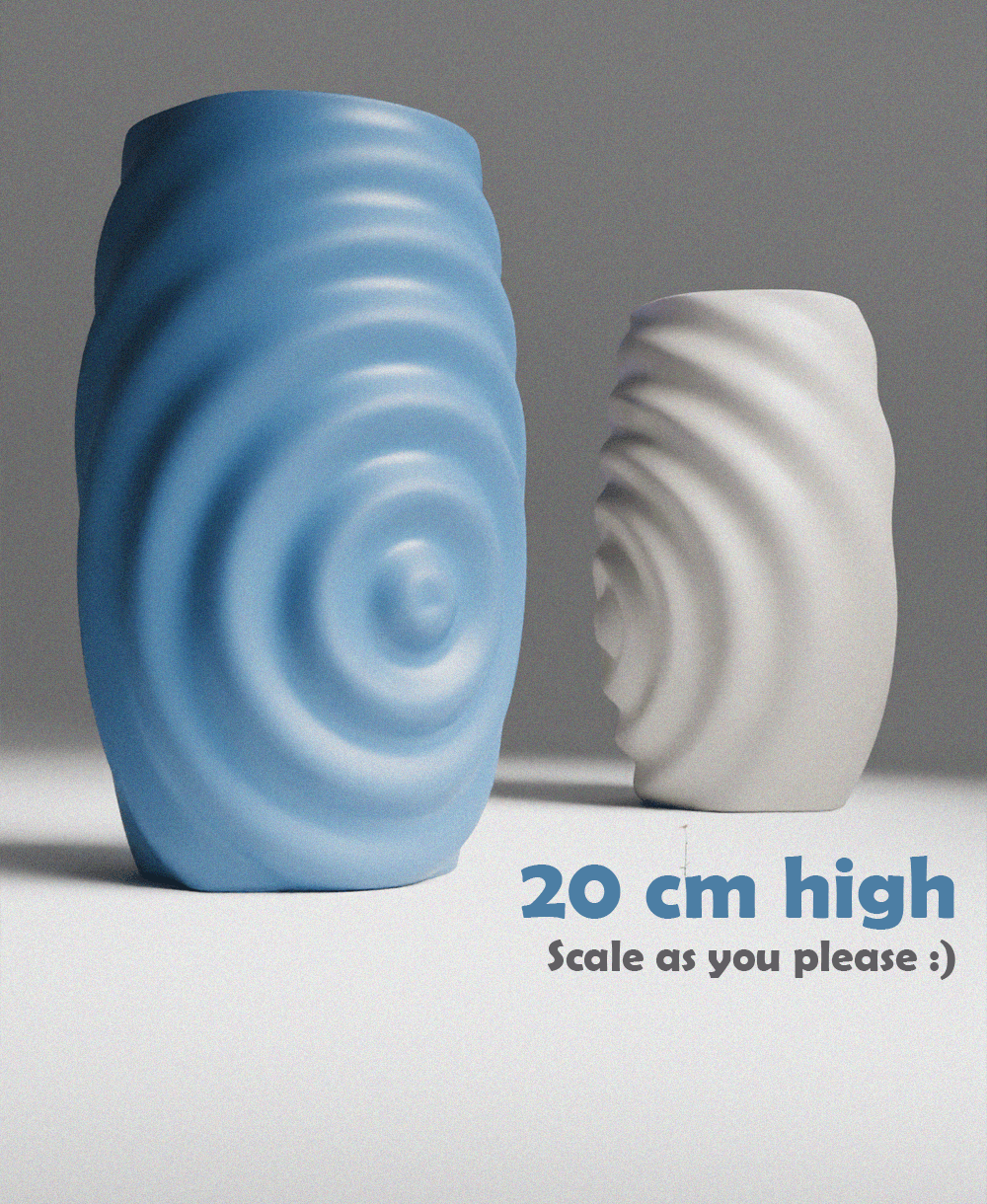 Wave Vase 3d model